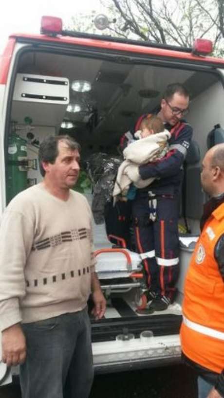 M&atilde;e e filho, que recebeu o nome de Jesus, foram resgatados e passam bem