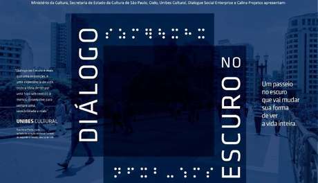 A proposta da mostra sensorial “Diálogo no Escuro” é justamente nos transportar para o escuro, guiados por um deficiente visual que nos conduz em situações corriqueiras do cotidiano, inclusive de consumo A proposta da mostra sensorial “Diálogo no Escuro” é justamente nos transportar para o escuro, guiados por um deficiente visual que nos conduz em situações corriqueiras do cotidiano, inclusive de consumo