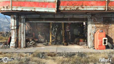 A Power Armor é sua principal defesa no cenário apocalíptico de Fallout 4 A Power Armor é sua principal defesa no cenário apocalíptico de Fallout 4