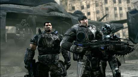 No papel de Marcus Fenix, jogador precisa destruir a ameaça alienígena Locust No papel de Marcus Fenix, jogador precisa destruir a ameaça alienígena Locust