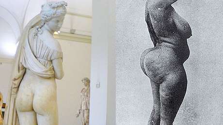 A Venus de nádegas "belas" e as curvas de uma mulher 'esteatopígica'