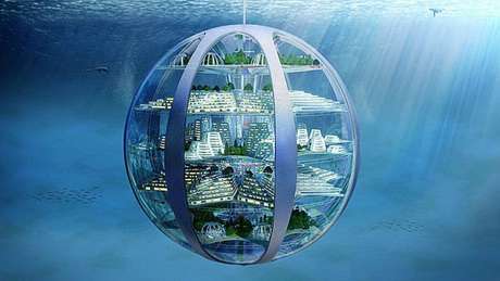 Samsung/BBC Brasil Para especialistas, o fundo dos oceanos será um bom lugar para construir "cidades-bolhas"