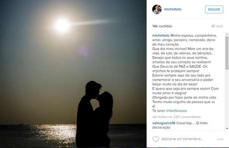 Instagram/@micheltelo / Reprodução