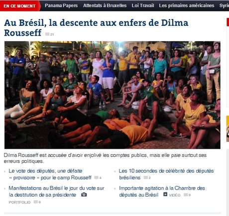 O franc&ecirc;s Le Monde trata da liga&ccedil;&atilde;o entre Dilma e o ex-presidente Lula