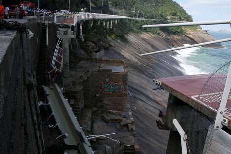 Trecho da ciclovia Tim Maia, no Rio de Janeiro, desabou no dia 21 de abril matando duas pessoas.