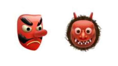 Estes dois emojis são inspirados em criaturas fantásticas da cultura japonesa (Imagem: Emojipedia)