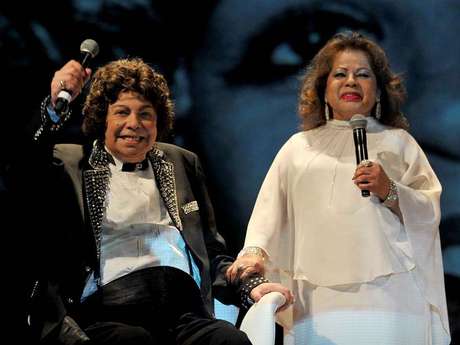 Cauby Peixoto e Ângela Maria durante emocionante show no Theatro Municipal de São Paulo em 2012