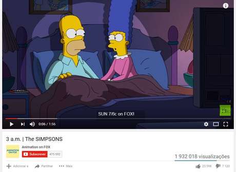 Marge "convence" Homer a n&atilde;o votar em Trump em clipe que nesta segunda tinha mais de 1,9 milh&atilde;o de visualiza&ccedil;&otilde;es