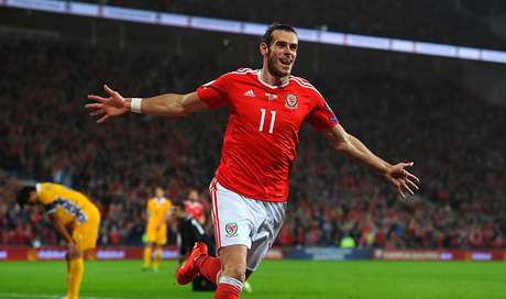 Getty Images Bale comemora um dos seus gols