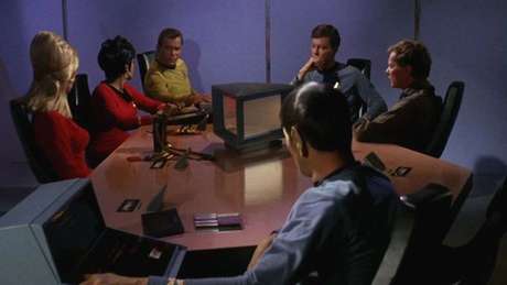 CBS/GETTY Em 'Star Trek', os computadores pessoais eram parte do cotidiano dos personagens