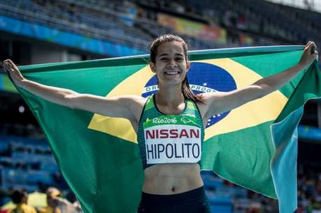 Verônica Hipólito comemora o bronze nos 400m rasos da classe T38(Foto: Daniel Zappe/MPIX/CPB) Verônica Hipólito comemora o bronze nos 400m rasos da classe T38(Foto: Daniel Zappe/MPIX/CPB)