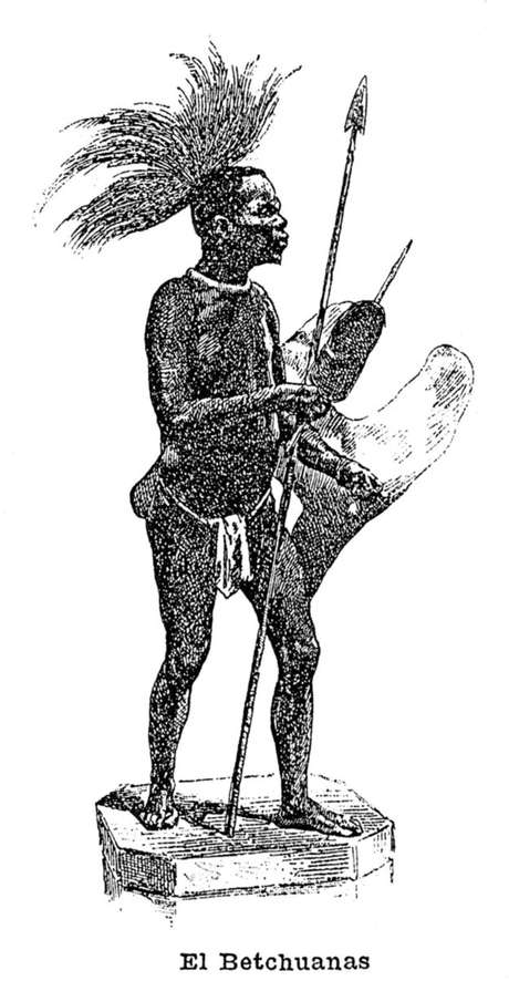 Um comerciante francês levou para casa o corpo de um guerreiro africano. Um comerciante francês levou para casa o corpo de um guerreiro africano.