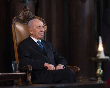 Getty Images Shimon Peres em foto de 2013