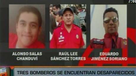 Los tres bomberos desaparecidos en el incendio de El Agustino fueron los primeros en ingresar a sofocar las llamas.