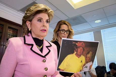 Getty Images Foto del encuentro de Jessica Drake con Donald Trump.