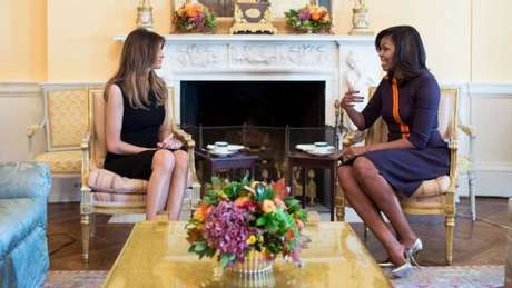 A futura primeira-dama e a atual se reuniram na Casa Branca depois da divulgação dos resultados da eleição americana 