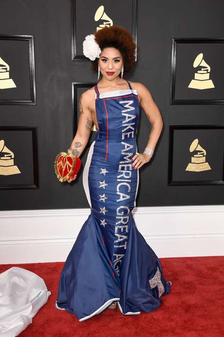 Getty Images El vestido 'Make America Great Again' de Joy Villa.