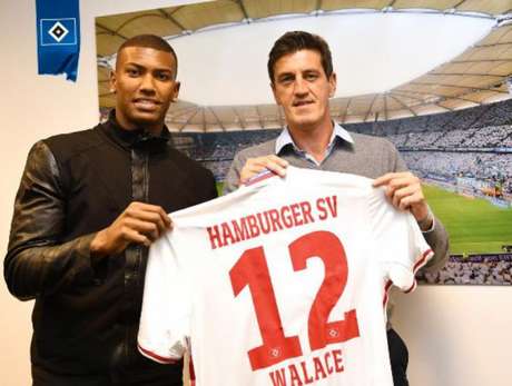 Walace chegou ao Hamburgo em janeiro (Foto: Divulgação) Walace chegou ao Hamburgo em janeiro (Foto: Divulgação)
