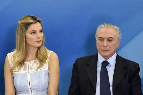 Marcela Temer e o ex-presidente Michel Temer