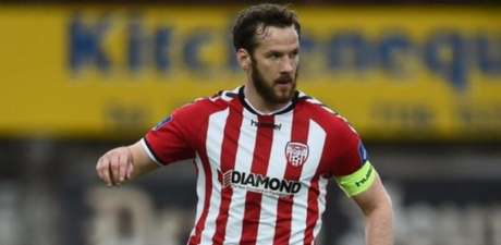 Ryan McBride estava no Derry City FC desde 2011(Foto: Divulgação/Federação Irlandesa de Futebol) Ryan McBride estava no Derry City FC desde 2011(Foto: Divulgação/Federação Irlandesa de Futebol)