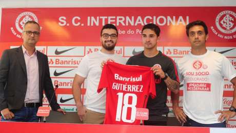 Volante Gutiérrez usará a camisa 18 (Foto:Divulgação) Volante Gutiérrez usará a camisa 18 (Foto:Divulgação)