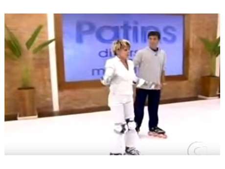 Ana Maria Braga cai de patins ao vivo! Ana Maria Braga cai de patins ao vivo!
