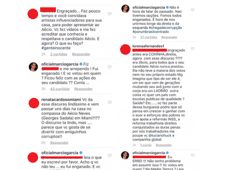 Reprodução, Instagram / PurePeople Marcio Garcia é criticado por desabafo sobre política e rebate internautas