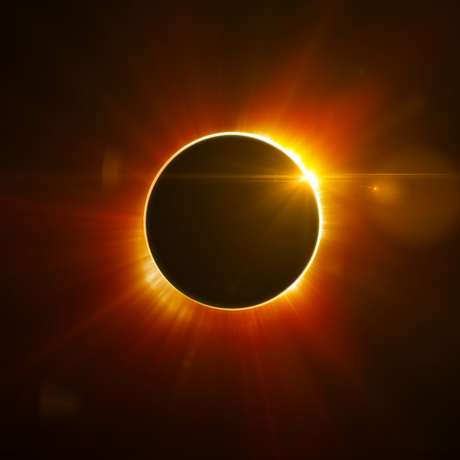 Imagem de eclipse solar Imagem de eclipse solar