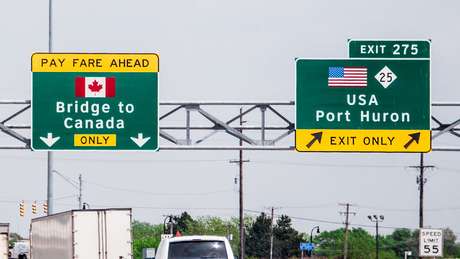 Fronteira entre Canadá e Estados Unidos