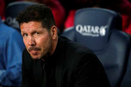 Diego Simeone está em sua sétima temporada à frente do Atlético (Foto: PAU BARRENA / AFP) Diego Simeone está em sua sétima temporada à frente do Atlético (Foto: PAU BARRENA / AFP)