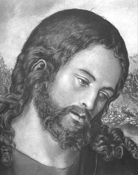 Um Cristo modesto (tela de Lucas Cranach, 1472-1553) Um Cristo modesto (tela de Lucas Cranach, 1472-1553)