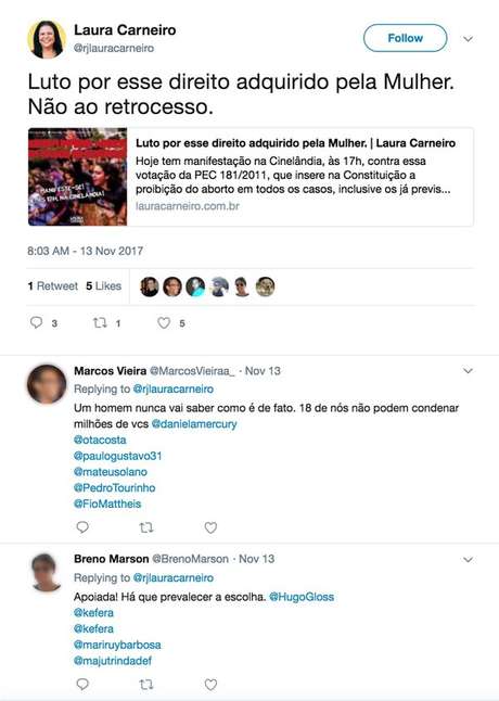 Perfis marcam Twitter de famosos em publicação de deputada no Twitter | Imagem: Twitter/Reprodução