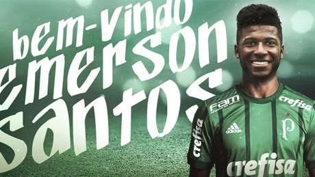 Emerson Santos foi confirmado pelo Palmeiras nesta terça - FOTO: Divulgação Emerson Santos foi confirmado pelo Palmeiras nesta terça - FOTO: Divulgação