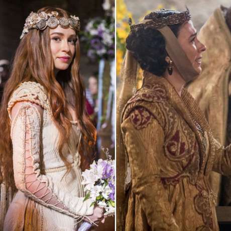 Marina Ruy Barbosa e Tatá Werneck em 'Deus Salve o Rei' (Fotos: Marília Cabral/Artur Meninea/TV Globo/Reprodução) Marina Ruy Barbosa e Tatá Werneck em 'Deus Salve o Rei' (Fotos: Marília Cabral/Artur Meninea/TV Globo/Reprodução)