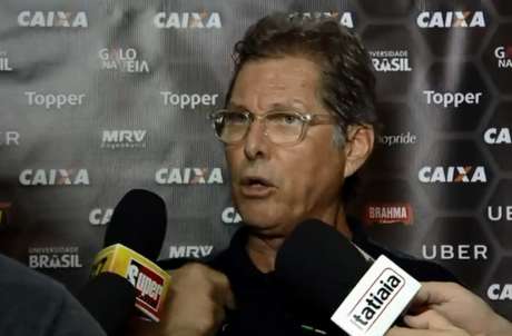 Oswaldo estava vivendo um momento conturbado no Galo (Foto: Reprodução/Sportv) Oswaldo estava vivendo um momento conturbado no Galo (Foto: Reprodução/Sportv)