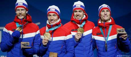 Avalanche de medalhas de ouro para a Noruega em Pyeongchang Avalanche de medalhas de ouro para a Noruega em Pyeongchang