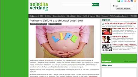 BBCBrasil.com Blog criado para favorecer Dilma em 2010 tinha posts com notícias enviesadas, falsas ou publicações desbancando boatos contra candidata | Imagem: Reprodução