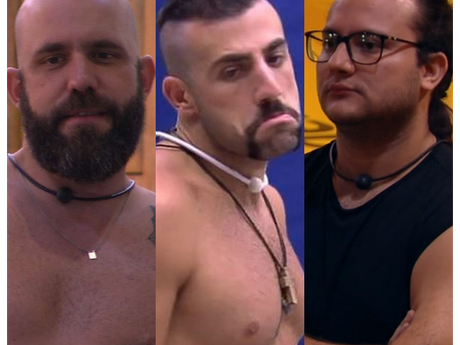 Após eliminação de Patrícia no "BBB18", Caruso, Diego e Kaysar reforçam aliança Após eliminação de Patrícia no "BBB18", Caruso, Diego e Kaysar reforçam aliança