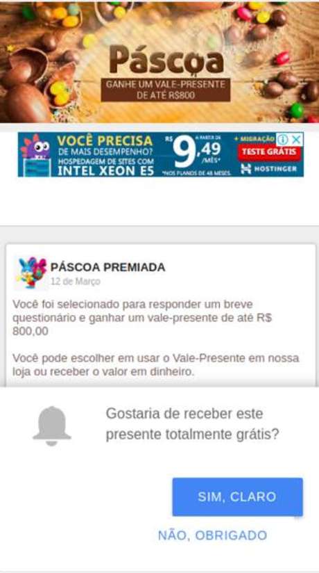 Canaltech Ao clicar no link, o usuário é redirecionado para esta página (Imagem: DFNDR Lab)