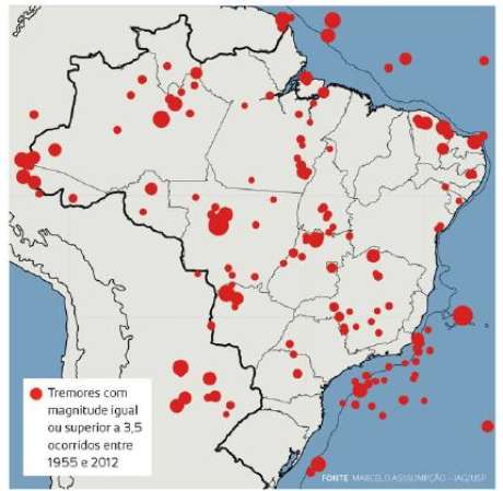 Pesquisador Marcelo Assumpção contabilizou tremores registrados no Brasil