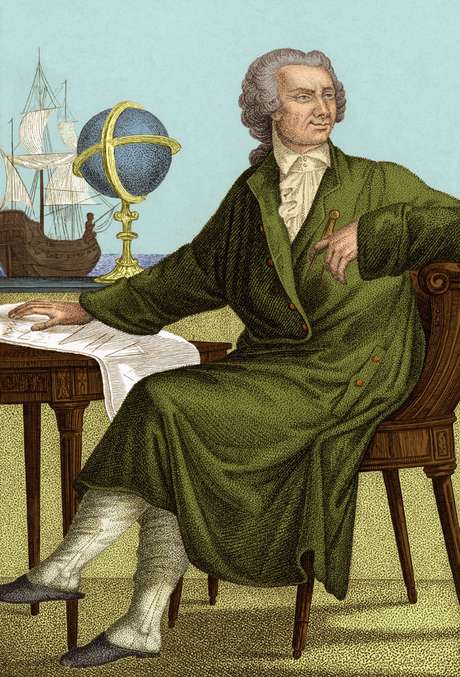 O matemático e físico suiço Leonhard Euler (1707-1783) fez descobertas em geometria, trigonometria, álgebra, teoria de números, física e teoria lunar, entre outros O matemático e físico suiço Leonhard Euler (1707-1783) fez descobertas em geometria, trigonometria, álgebra, teoria de números, física e teoria lunar, entre outros
