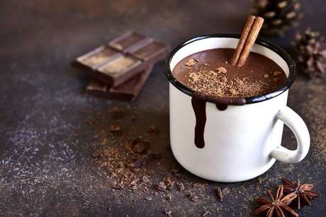 Chocolate quente com leite condensado