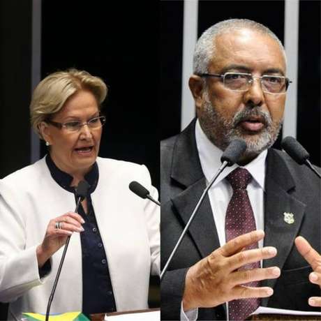A senadora Ana Amélia (PP) e o senador Paulo Paim (PT) vão tentar a reeleição pelo RS. A senadora Ana Amélia (PP) e o senador Paulo Paim (PT) vão tentar a reeleição pelo RS.