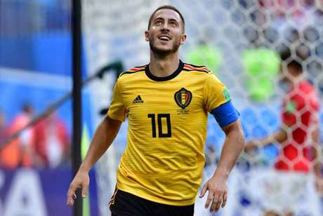 Hazard fez o segundo gol da Bélgica (Foto: GIUSEPPE CACACE / AFP) Hazard fez o segundo gol da Bélgica (Foto: GIUSEPPE CACACE / AFP)