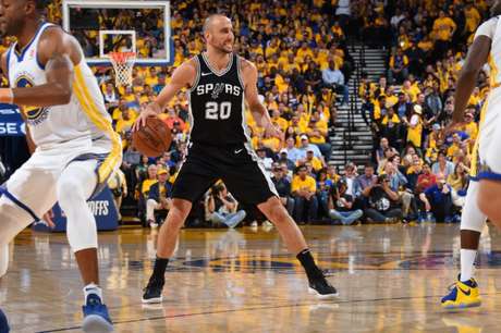Ginobili é um dos maiores atletas da história do Spurs (Foto: AFP) Ginobili é um dos maiores atletas da história do Spurs (Foto: AFP)
