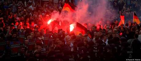 Manifestações em Chemnitz atraíram milhares de pessoas Manifestações em Chemnitz atraíram milhares de pessoas
