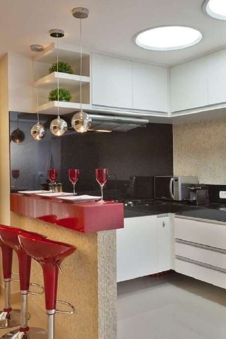 66- Revestimento para cozinha planejada deve seguir a personalidade do proprietário. Fonte: lojaskd 66- Revestimento para cozinha planejada deve seguir a personalidade do proprietário. Fonte: lojaskd
