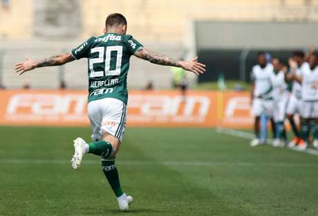 Lucas Lima abriu o placar para a vitória do Palmeiras por 3 a 1 sobre o Cruzeiro (Foto: Luis Moura/WPP/Lancepress!) Lucas Lima abriu o placar para a vitória do Palmeiras por 3 a 1 sobre o Cruzeiro (Foto: Luis Moura/WPP/Lancepress!)