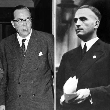 Georg Duckwitz (à esquerda) e Werner Best Georg Duckwitz (à esquerda) e Werner Best