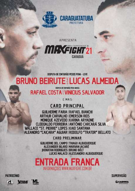 Max Fight será realizado no dia 1º de dezembro, em Caraguatatubas,(Foto: Divulgação) Max Fight será realizado no dia 1º de dezembro, em Caraguatatubas,(Foto: Divulgação)